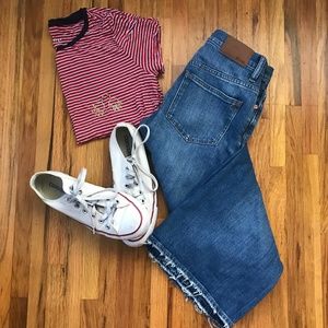 Madewell Wide Leg Cropped Jeans